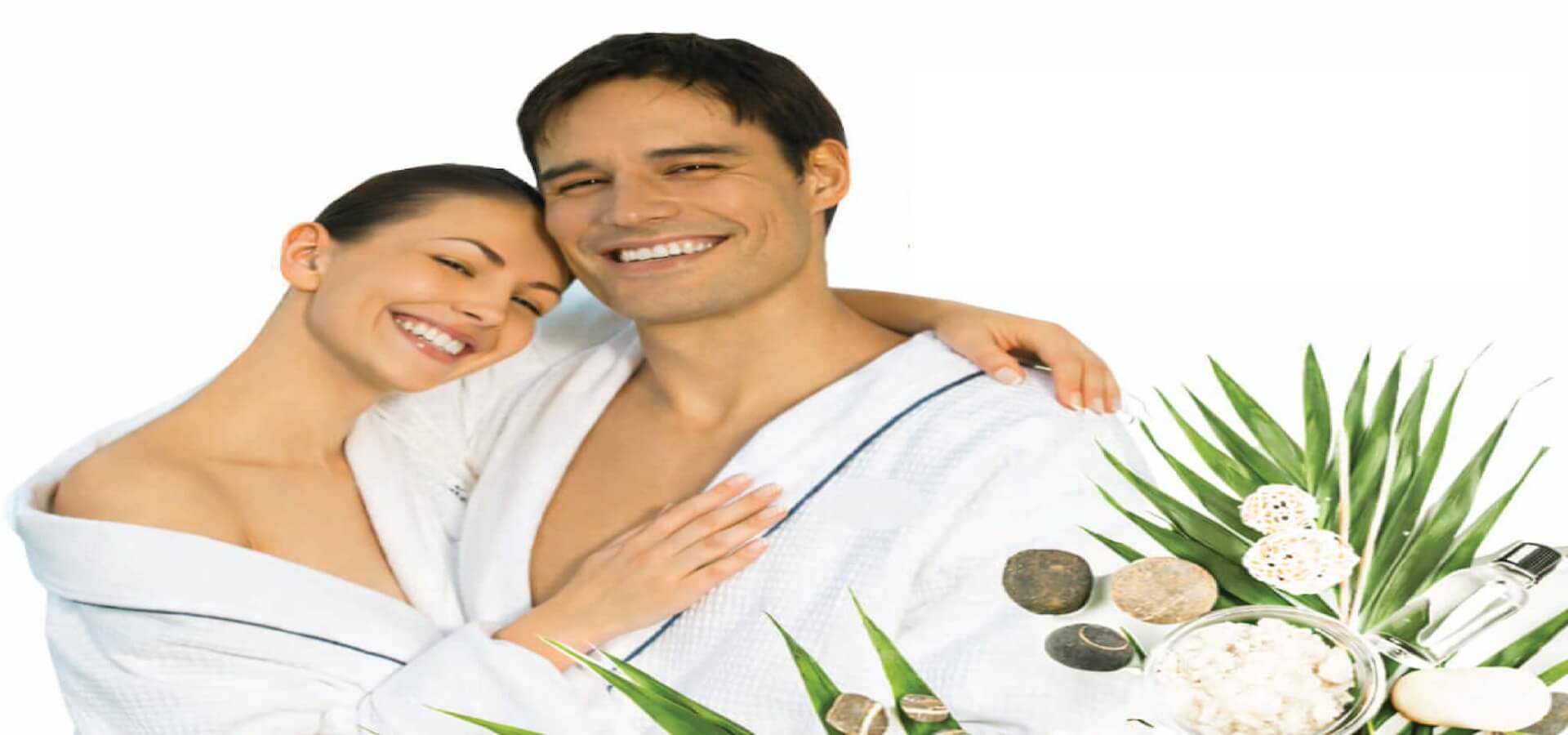 Enjoying exclusive relaxation and wellness amenities