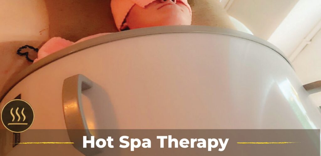 Hot Spa Infrared Therapy treatment at Chi Wa Siam Day Spa, showing a relaxing wellness session designed to relieve muscle tension, improve circulation, and promote full-body relaxation with gentle infrared heat.